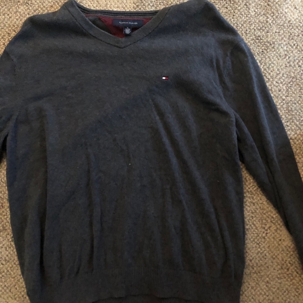 Tommy Hilfiger V Neck Long Sleeve